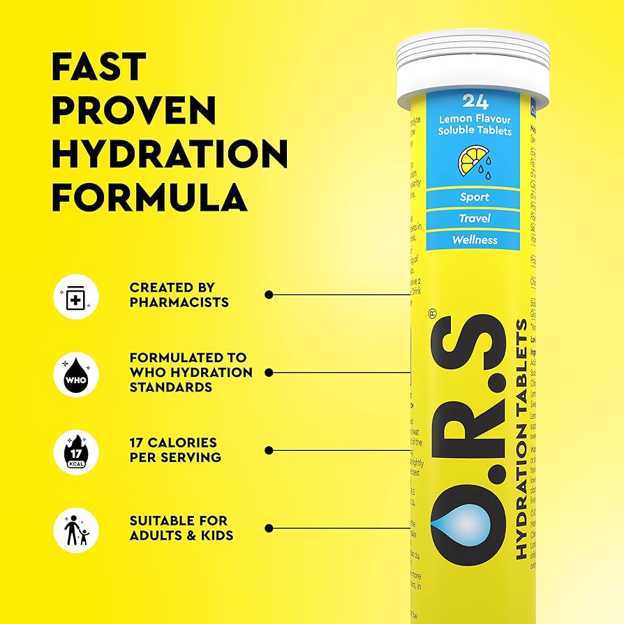 ORS Hydration Tablets Lemon (24) Health Food