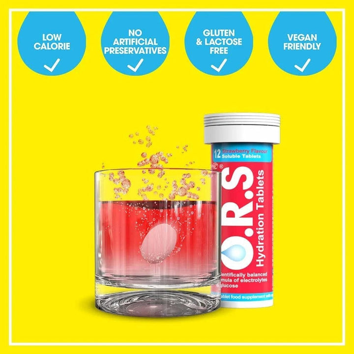 ORS Hydration Tablets Strawberry 12 Health Food