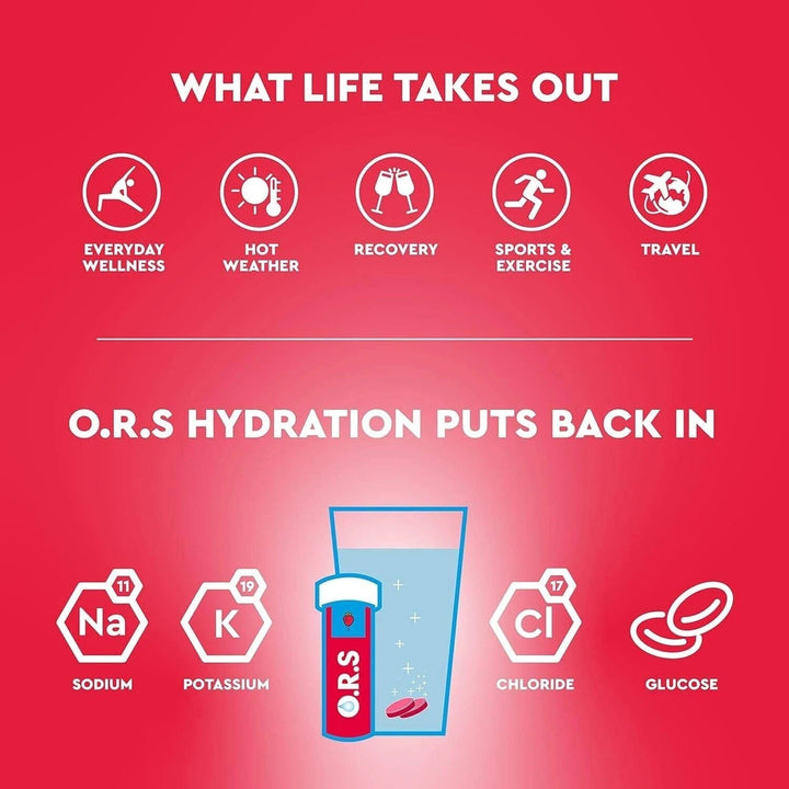 ORS Hydration Tablets Strawberry 12 Health Food