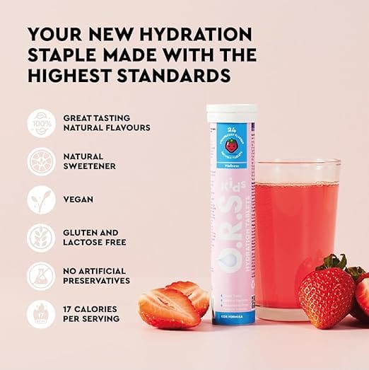 ORS Oral Hydration Kids Strawberry 24s Health Food ORS Oral Hydration Kids Strawberry 24s
