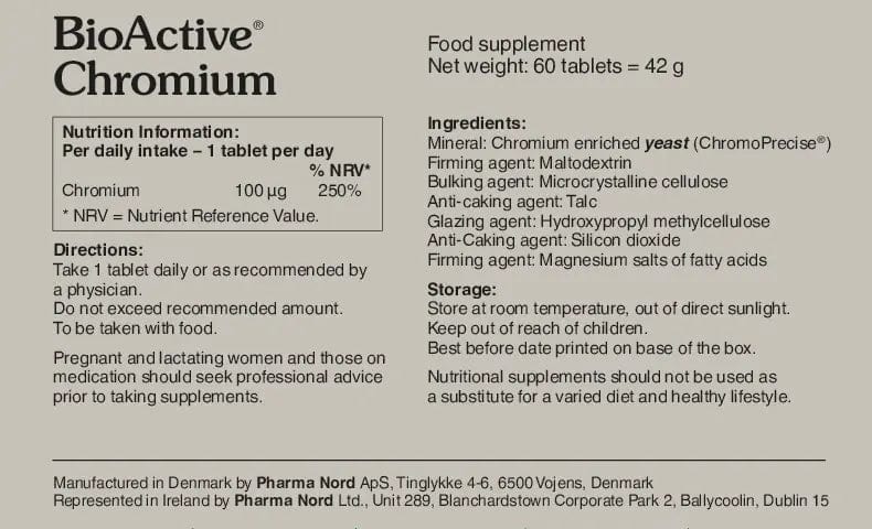 Pharma Nord BioActive Chromium (60) Heart Health