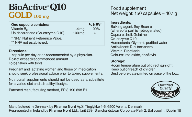 BioActive Q10 Gold 100mg 150 Heart Health