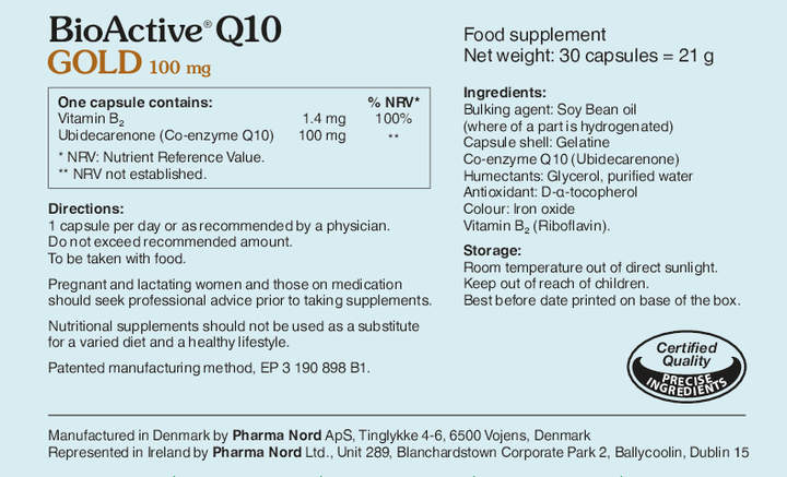 BioActive Q10 Gold 100mg (30) Heart Health