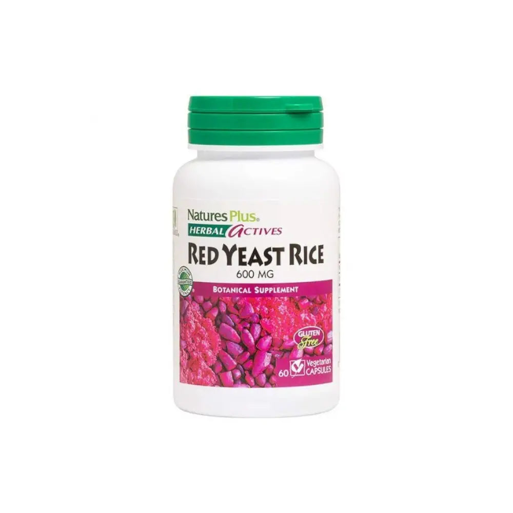 Natures Plus Herbal Active Red Yeast Rice 600mg 60 Heart Health Natures Plus Red Yeast Rice 600mg 60 Capsules | Standardised Herbal Supplement Ireland