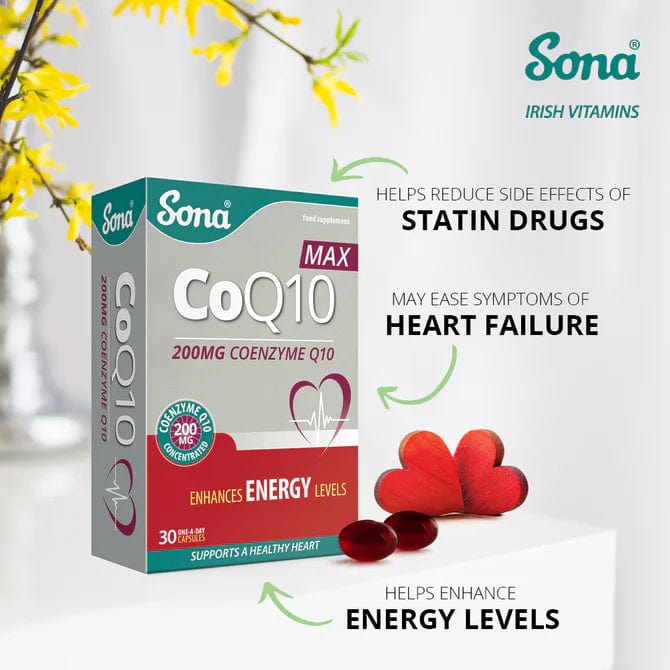 Sona CoQ10 MAX 200mg (30) Heart Health