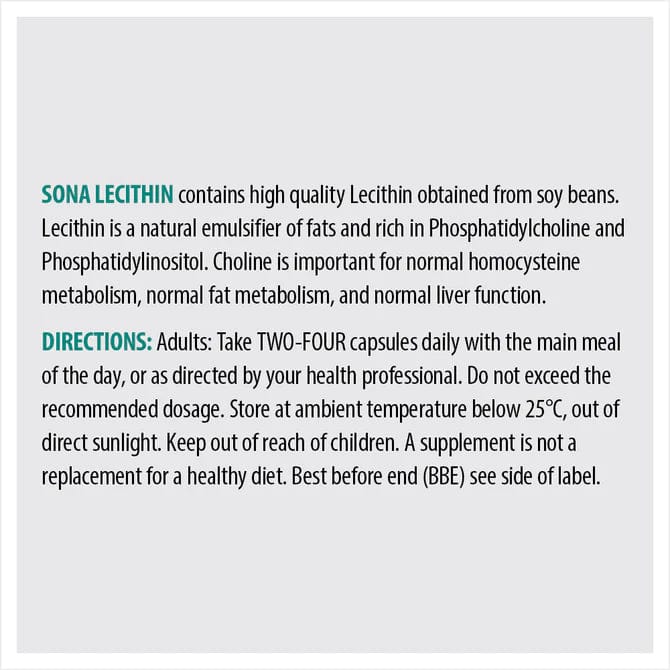 Sona Lecithin 1200mg (90) Heart Health