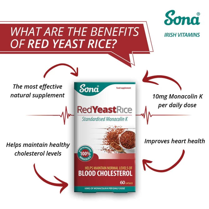 Sona Red Yeast Rice Capsules (60) Heart Health