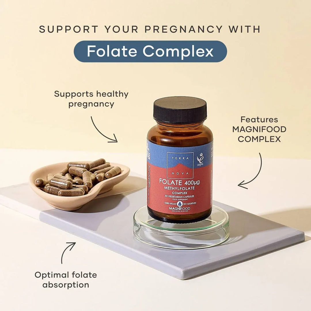 Terranova Folate 400mcg Capsules 50 Heart Health Terranova Folate 400mcg Capsules 50 | Folic Acid Supplement Ireland