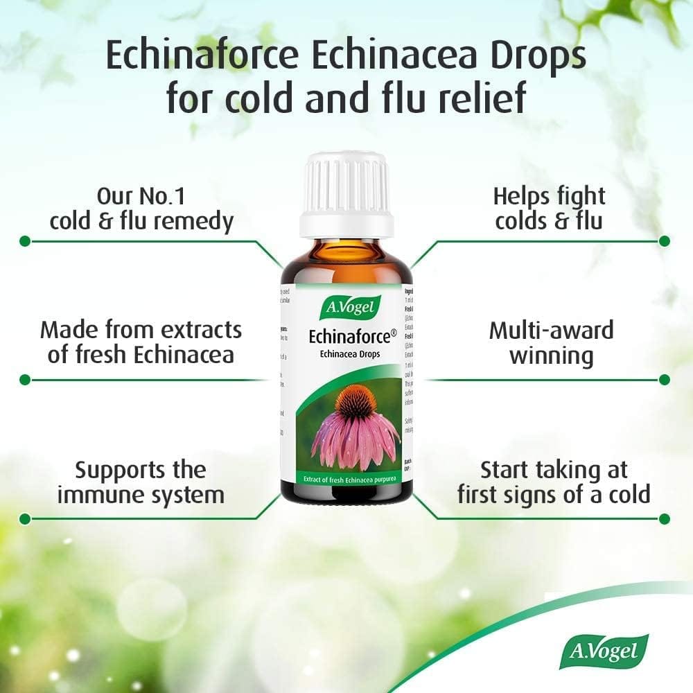 A Vogel Echinaforce Drops Echinacea (50ml) Herbal Remedies