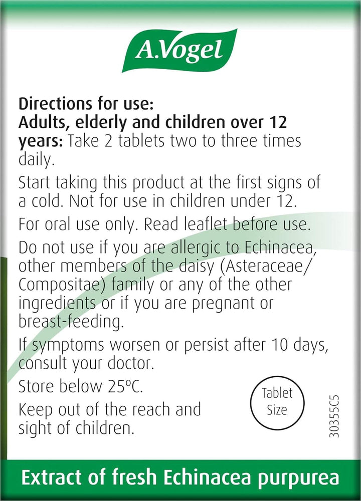 A Vogel Echinaforce Echinacea Tablets (120) Herbal Remedies