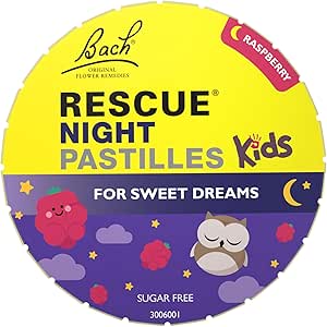 Bach Rescue Kids Remedy Night Pastilles Raspberry 50g Herbal Remedies Bach Rescue Kids Remedy Night Pastilles Raspberry 50g