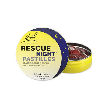 Bach Rescue Remedy Night Pastilles - Blackcurrant Flavour Herbal Remedies Bach Rescue Remedy Night Pastilles - Blackcurrant Flavour