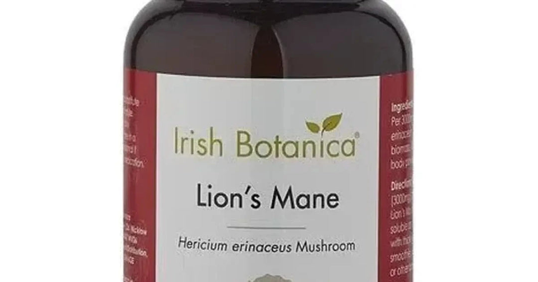 Irish Botanica Lions Mane Mushroom Capsules 60 Herbal Remedies Irish Botanica Lions Mane Mushroom Capsules 60