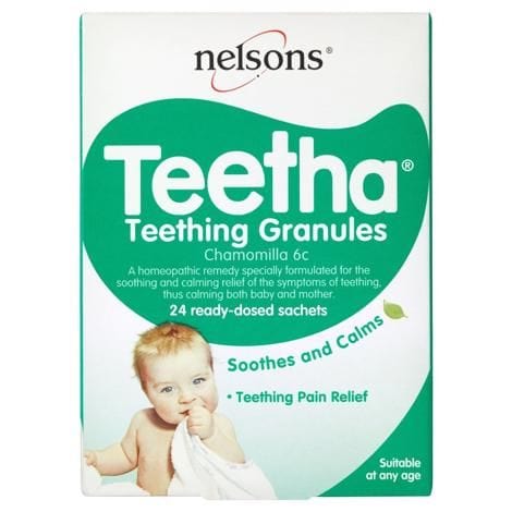 Nelsons Teetha Teething Chamomilla Granules (24) Herbal Remedies