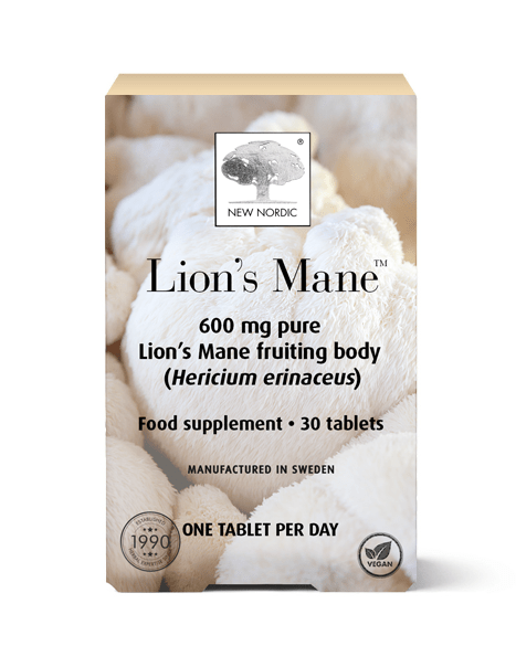 New Nordic Lions Mane Mushroom 600mg Tablets 30 Herbal Remedies New Nordic Lions Mane Mushroom 600mg Tablets 30