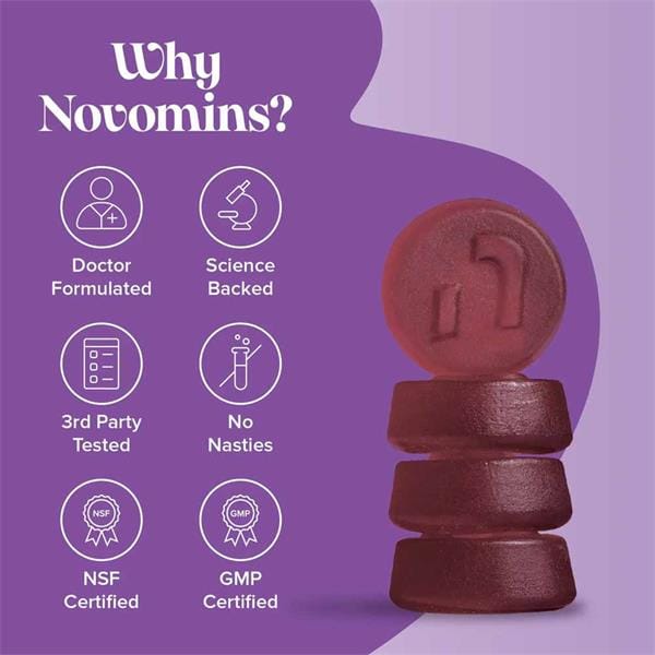 Novomins Nutrition Night Time Gummies 60 Pack Herbal Remedies Novomins Nutrition Night Time Gummies 60 Pack