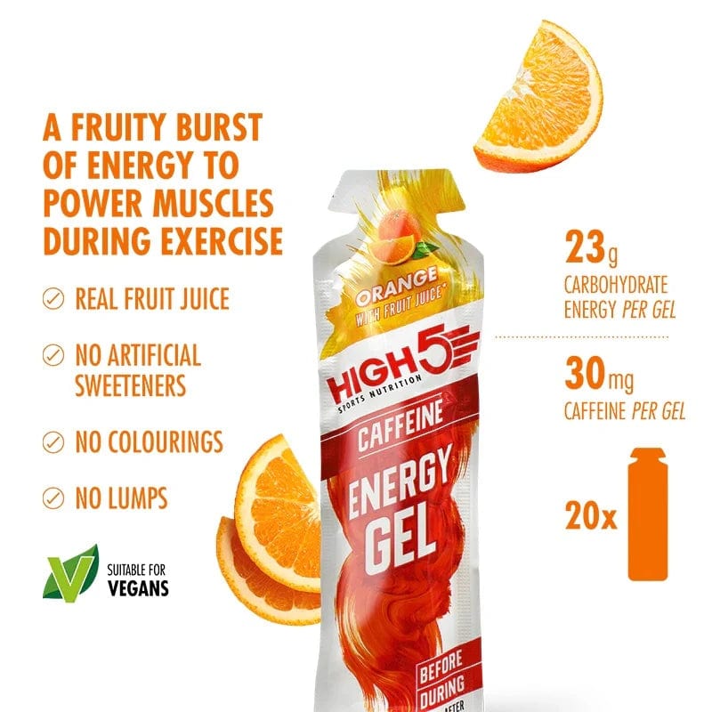 High 5 Energy Gel Orange 40g x 20