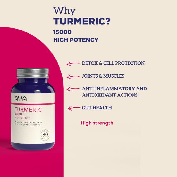 AYA 15000Mg Turmeric Tablets (30) Immune System