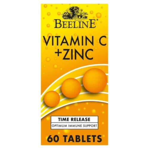 Beeline 550mg Vitamin C & Zinc Time Release (60) Immune System