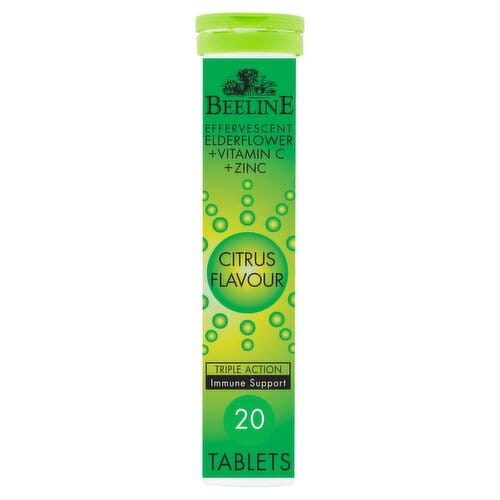 Beeline Effervescent Elderflower, Vitamin C & Zinc (20) Immune System