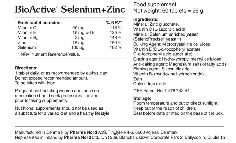 BioActive Selenium & Zinc 60 Immune System