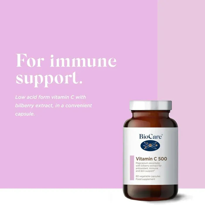 BioCare Vitamin C 500mg 60 Tablets Immune System BioCare Vitamin C 500mg 60 Tablets | High Strength Vitamin C | Lir Pharmacy