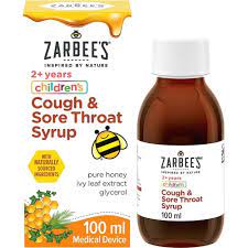 Zarbees Children's Cough & sore throat syrup 2 years+