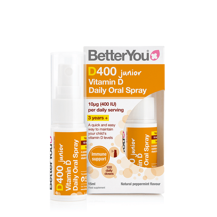 D 400IU Junior Vitamin D Oral Spray, Better You (15ml) Immune System