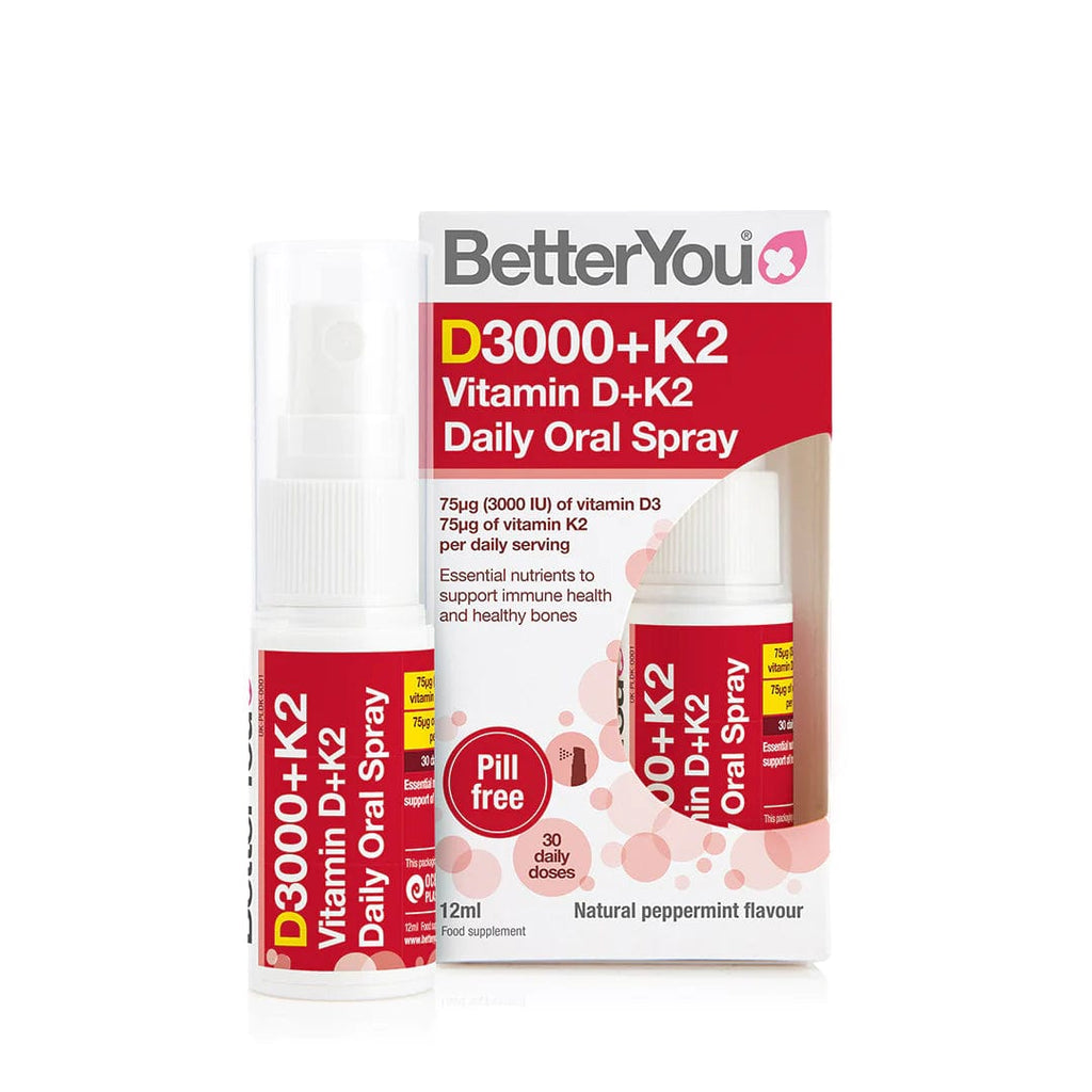 Better You D3 + K2 Vitamin Oral Spray 12 ml Pastafina