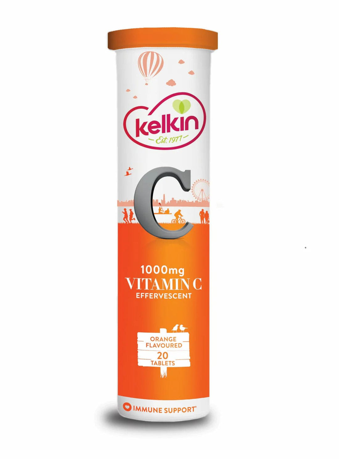 Kelkin Vitamin C Effervescent 1,000mg Tablets (20) Immune System