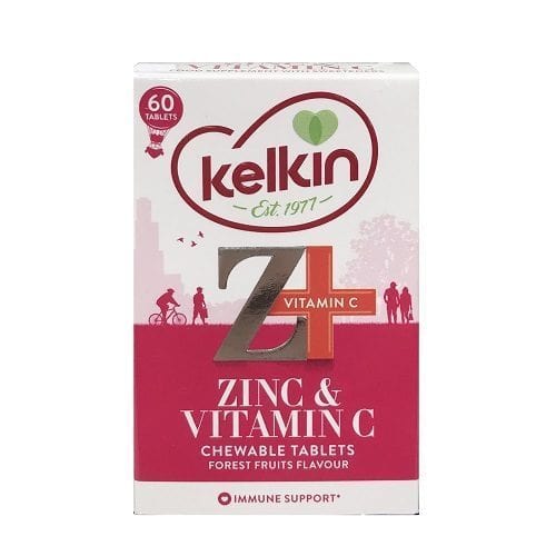 Kelkin Zinc &amp; Vitamin C Chewable Tablets (60) Immune System