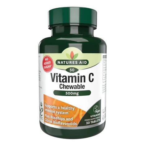 Natures Aid Vitamin C 500mg Chewable (50) Immune System