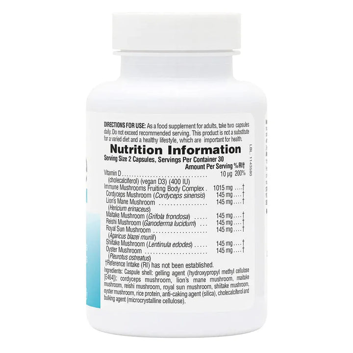Natures Plus Immune Mushroom 60 Capsules Immune System Natures Plus Immune Mushroom 60 Capsules | Mushroom Complex with Vitamin D Ireland