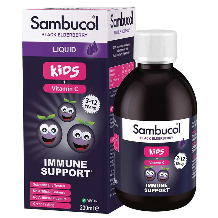 Sambucol Liquid For Kids with Vitamin C 230ml Immune System Sambucol Liquid For Kids with Vitamin C 230ml | Lir Pharmacy