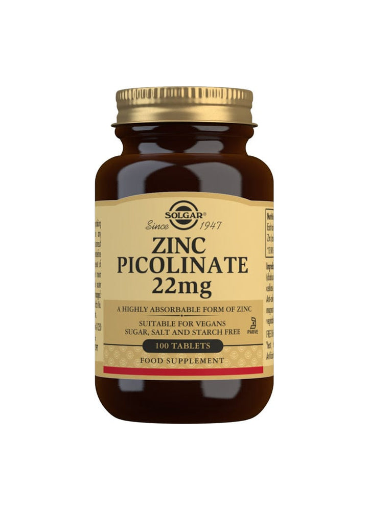 Solgar Zinc Picolinate 22mg (100) Immune System