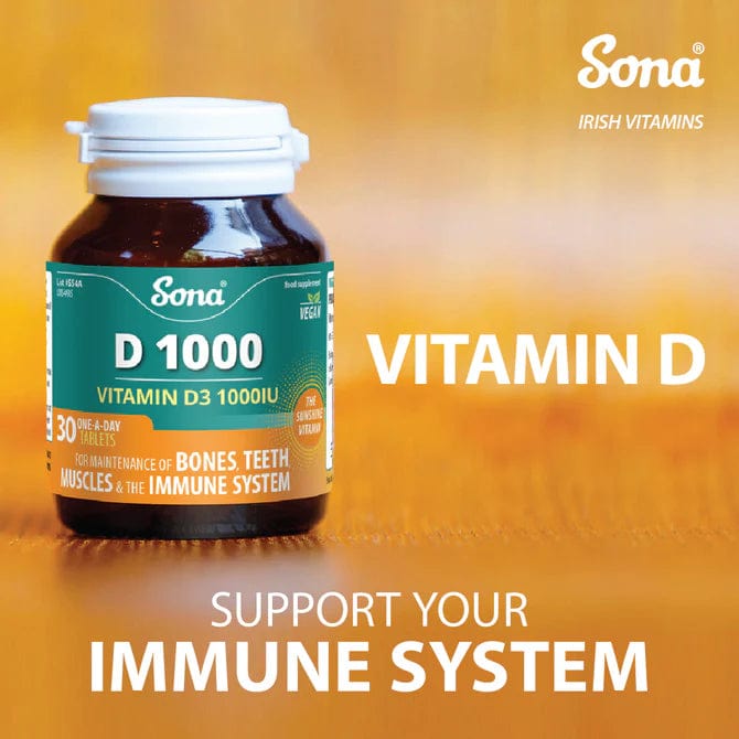 Sona D1000 Vitamin D3 1000IU (30) Immune System