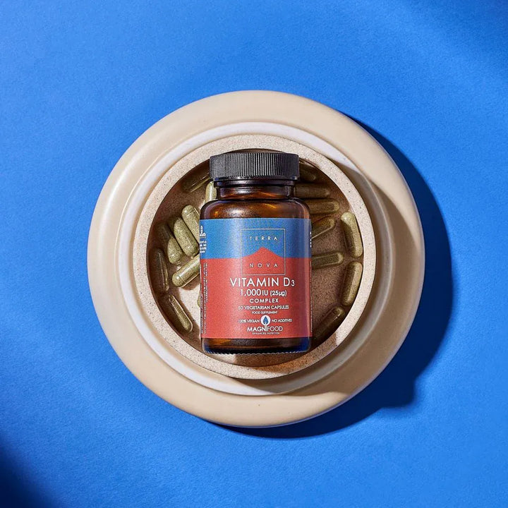 Terranova Vitamin D3 1000IU 50 Capsules Immune System Terranova Vitamin D3 1000IU Capsules | Immune &amp; Bone Support Ireland