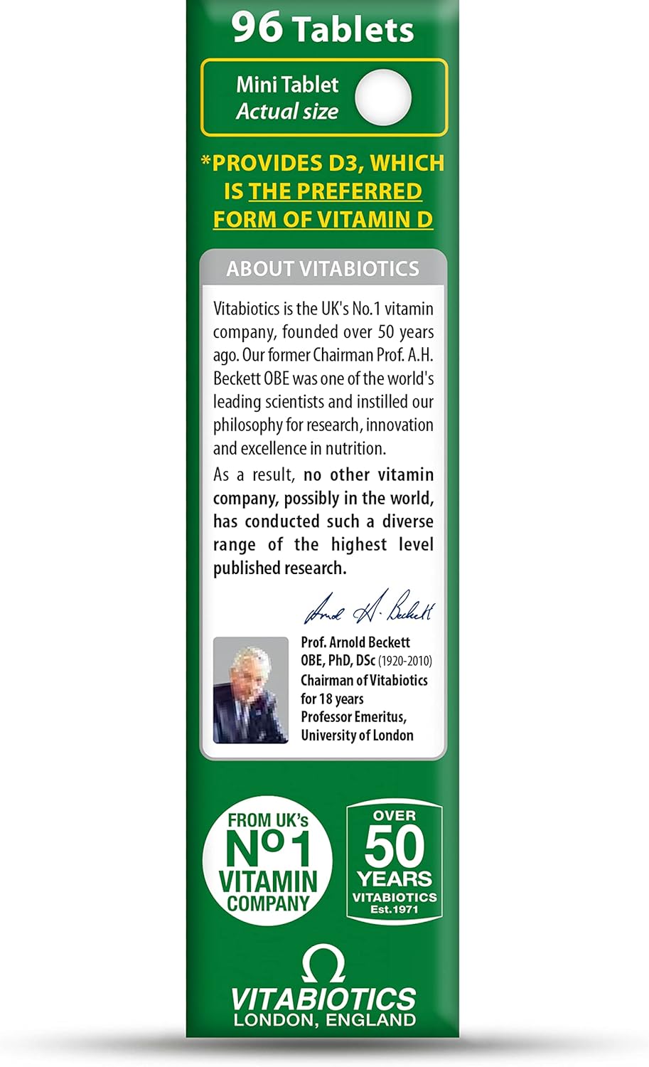 Vitabiotics Ultra Vitamin D3 1,000IU (96) Immune System