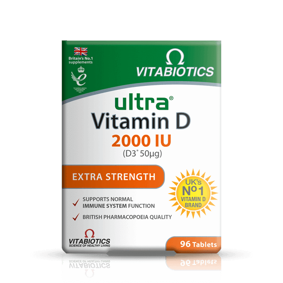 Vitabiotics Ultra Vitamin D3 2000IU 96 Tablets Pastafina