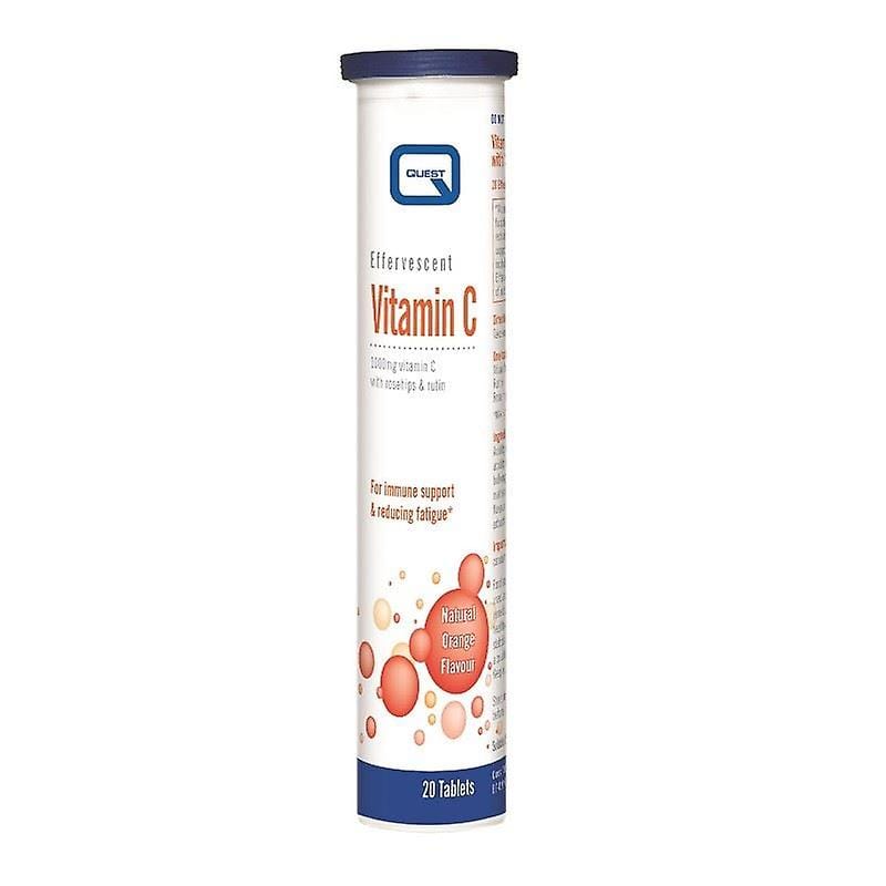 Vitamin C 1000mg Effervescent - Quest (20) Immune System