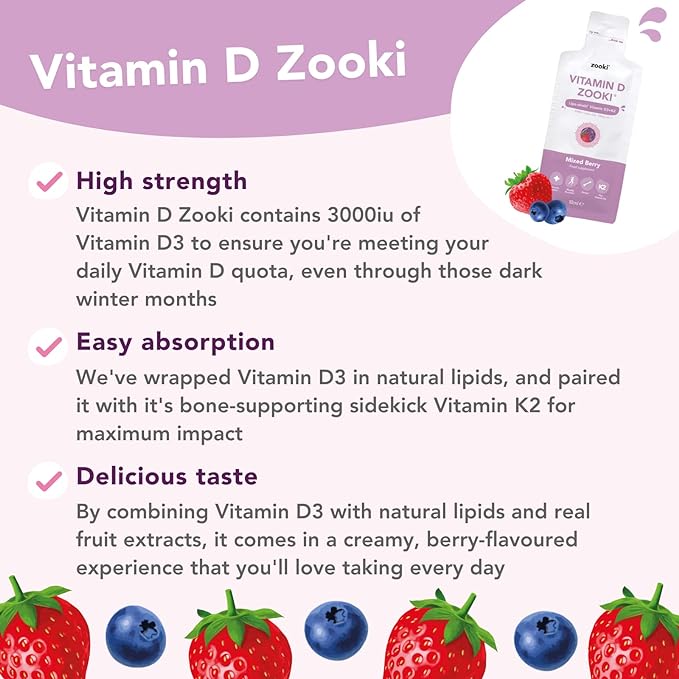 Your Zooki Vitamin D3 & K2 (20 x 15ml) Immune System