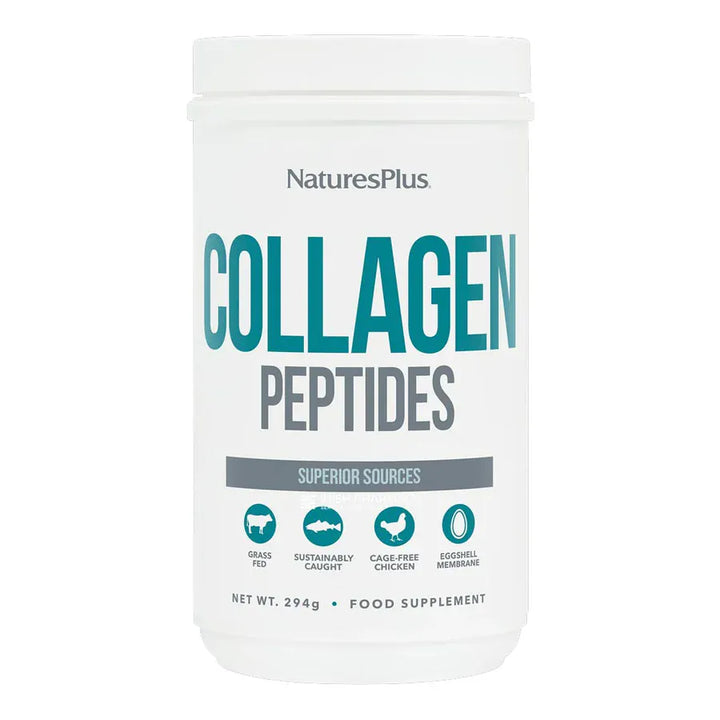 Natures Plus Collagen Peptides Powder 294g Joints and Bones Natures Plus Collagen Peptides Powder 280g | Multi Collagen Types Ireland