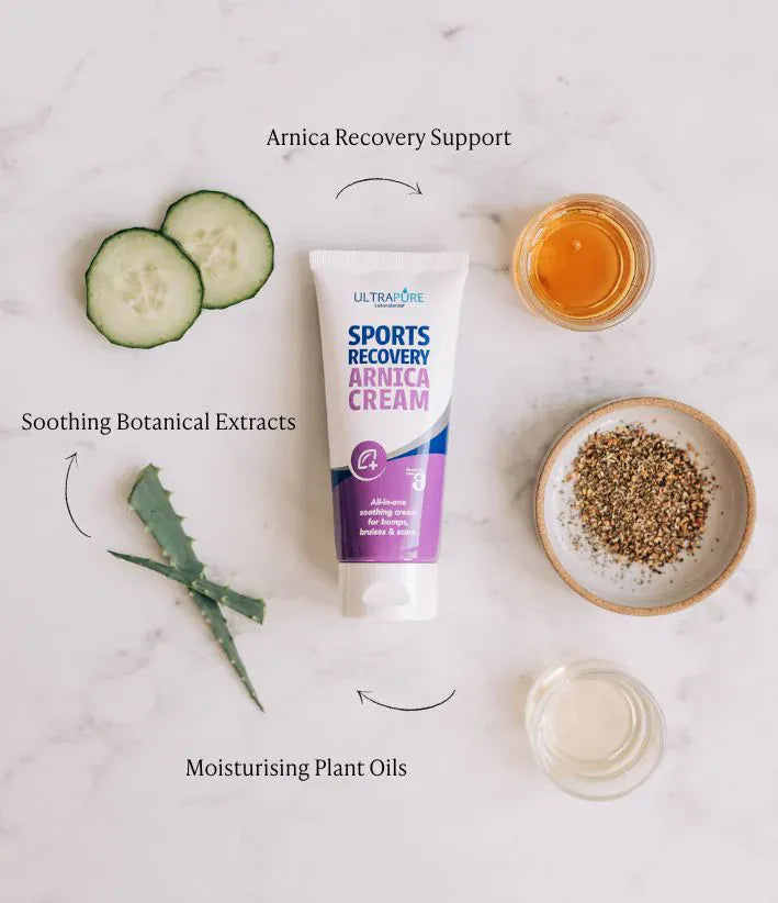 UltraPure Arnica Sports Recovery Cream 100ml Joints and Bones UltraPure Arnica Sports Recovery Cream 100ml | Arnica Cream Ireland