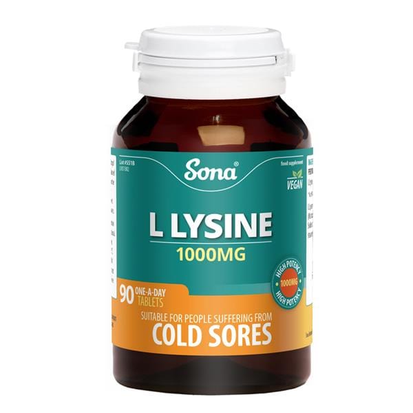 Sona - L Lysine 1000mg (90) Lip Care