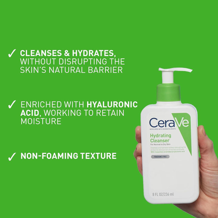 CeraVe Hydrating Cleanser (236ml) Make Up Accessories