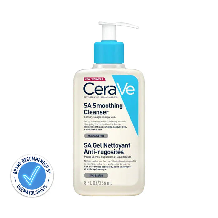 CeraVe SA Smoothing Cleanser 236ml Make Up Accessories CeraVe SA Smoothing Cleanser 236ml | Exfoliating Cleanser Ireland