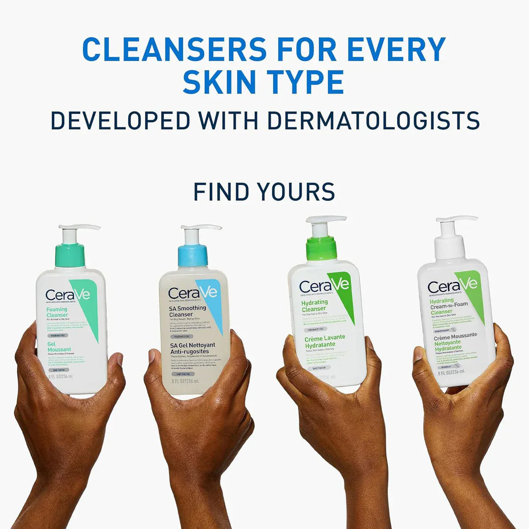 CeraVe SA Smoothing Cleanser 236ml Make Up Accessories CeraVe SA Smoothing Cleanser 236ml | Exfoliating Cleanser Ireland