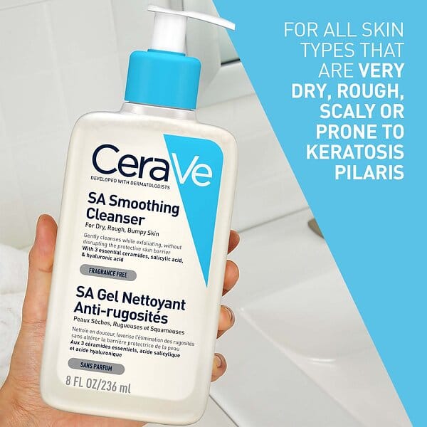 CeraVe SA Smoothing Cleanser 236ml Make Up Accessories CeraVe SA Smoothing Cleanser 236ml | Exfoliating Cleanser Ireland