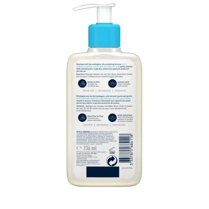 CeraVe SA Smoothing Cleanser 236ml Make Up Accessories CeraVe SA Smoothing Cleanser 236ml | Exfoliating Cleanser Ireland