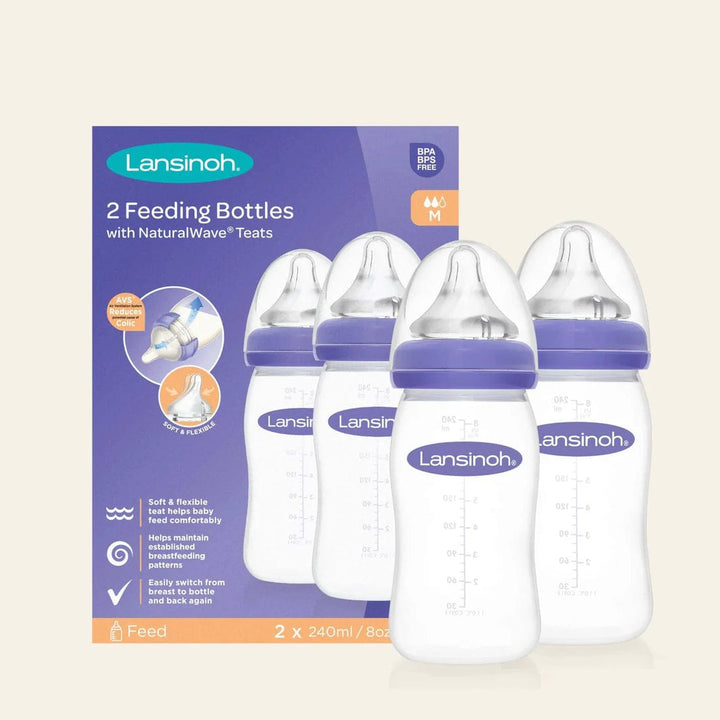 Lansinoh Feeding Bottles 2 x 240ml Maternity